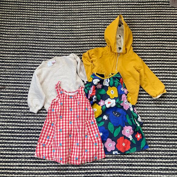 🌿Girls 4P Clothing Lot Bundle Kira Mini Boden Zara Hanna Andersson 3/4 Years - Picture 2 of 9